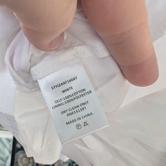 NWOT ASTR Savina White Puff Sleeve Cropped Top - L from Anthropologie - Picture 7 of 7